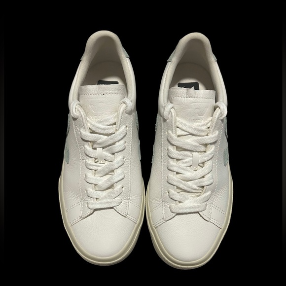 New! Veja White/Matcha Sneakers - Picture 3 of 7